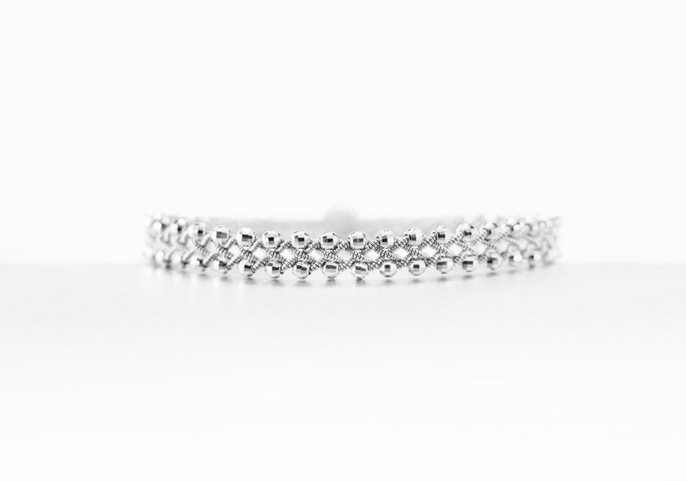 Pewter bracelet 2021 Silver Facet